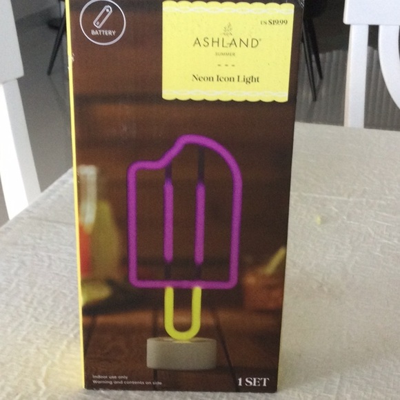 Ashland Neon Icon Light - Purple and Yellow - Picture 1 of 4